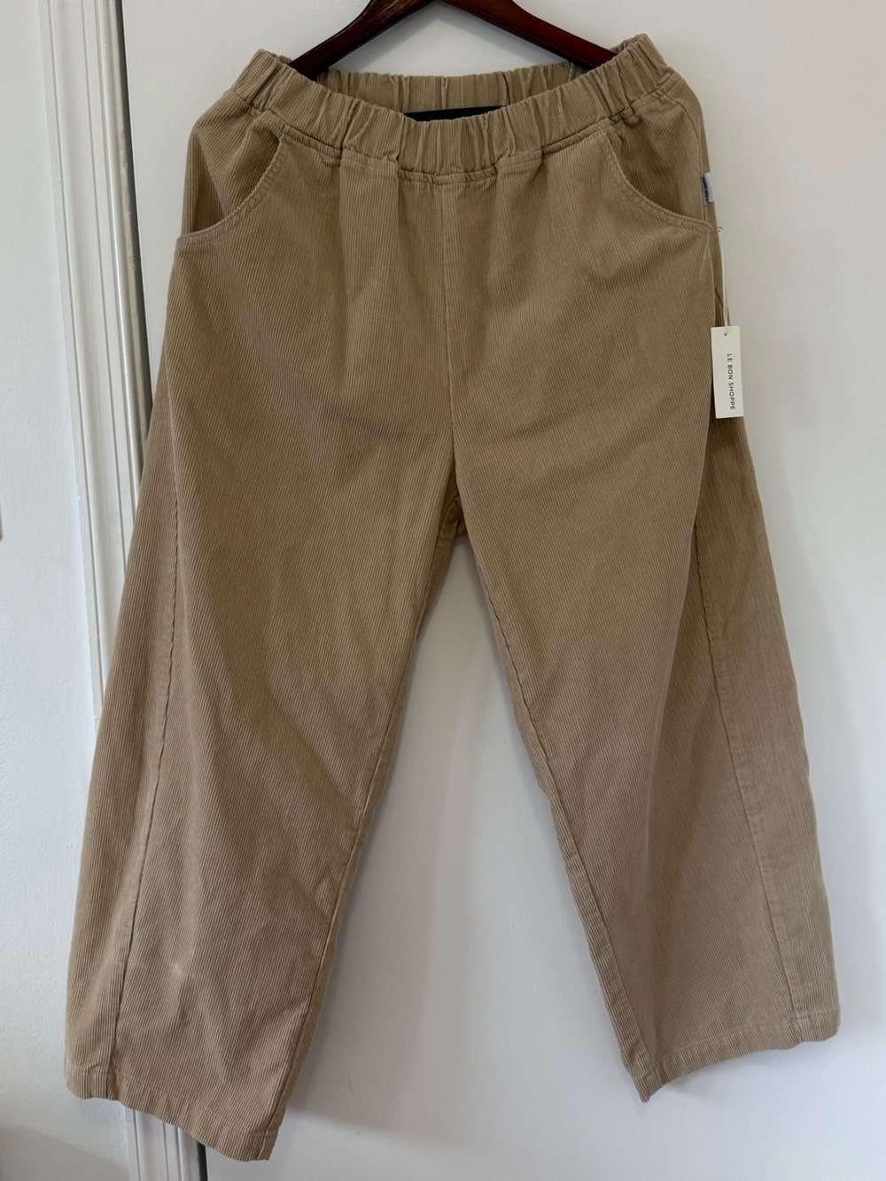 Le Bon Shoppe Corduroy Arc Pants | Barrel Leg High Rise Trendy Minimalist